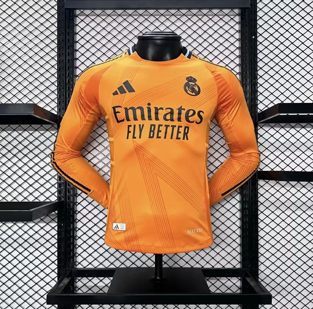 Real Madrid 2024/25 Away Jersey Long Sleeves