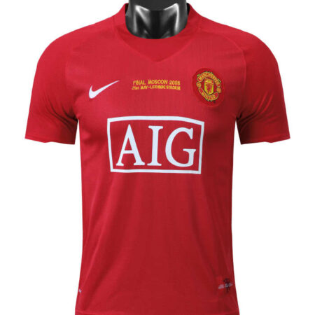 Manchester United 2007/08 Champions League Winning Jersey Manchester United 2007/08 Champions League Winning Jersey