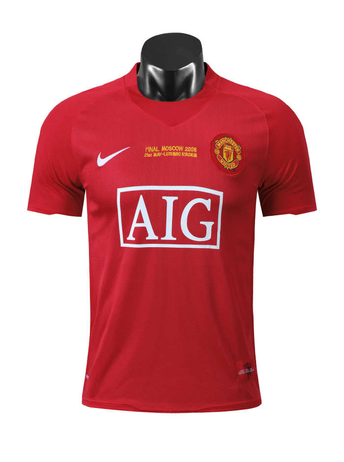 Manchester United 2007/08 Champions League Winning Jersey Manchester United 2007/08 Champions League Winning Jersey