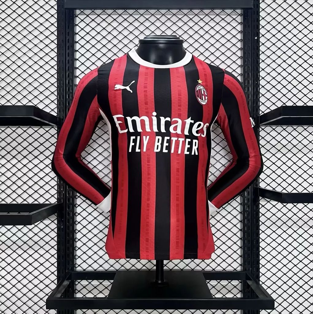 AC Milan 2024/25 Home Jersey Long Sleeves