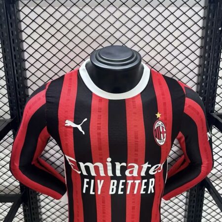 AC Milan 2024/25 Home Jersey Long Sleeves