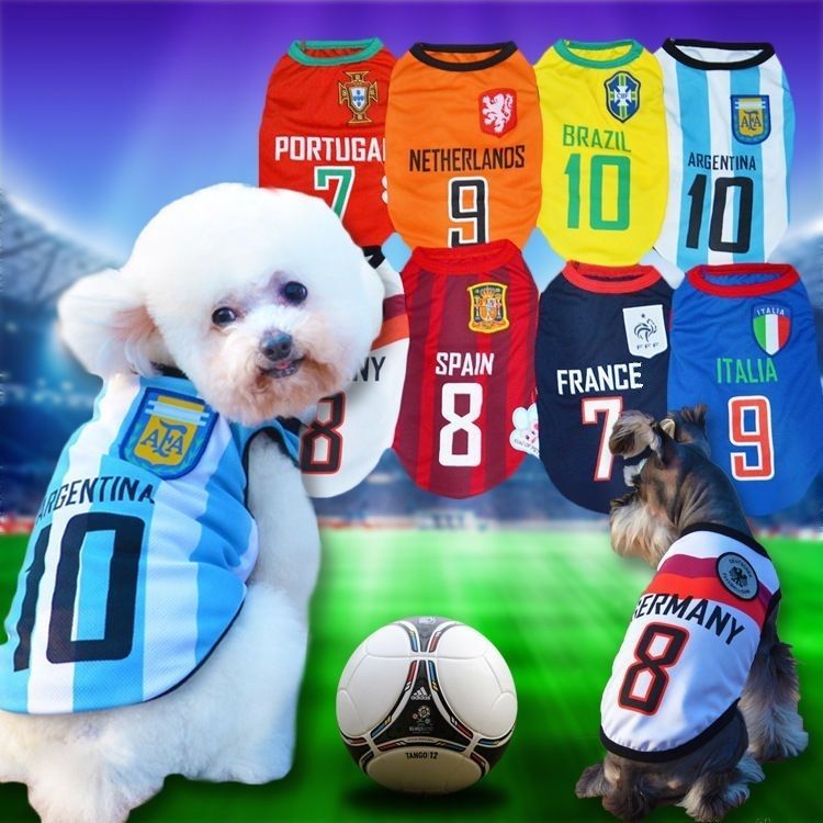 Nations Soccer Jersey for Pet Dogs