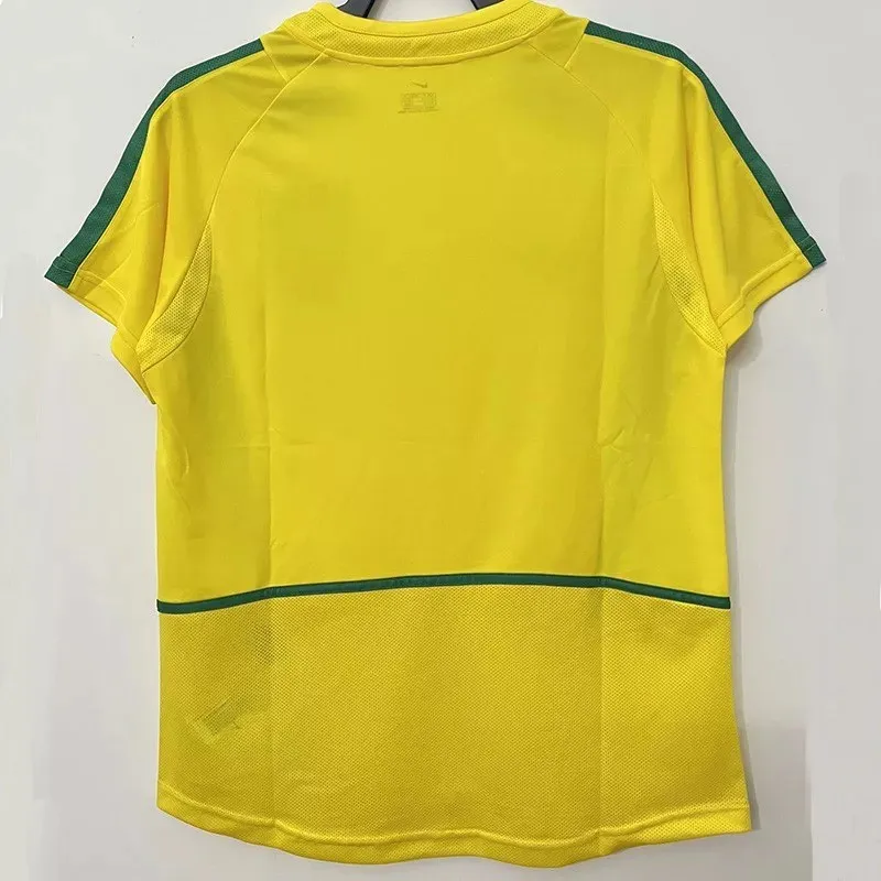 Brazil 2002 Home Jersey Back Brazil 2002 Home Jersey Back