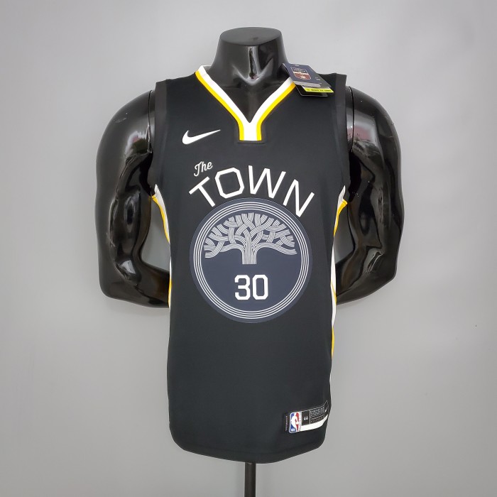 Stephen Curry The Town Warriors Bonus Edition Swingman Jersey Black
