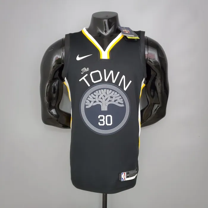 Stephen Curry The Town Warriors Bonus Edition Swingman Jersey Black