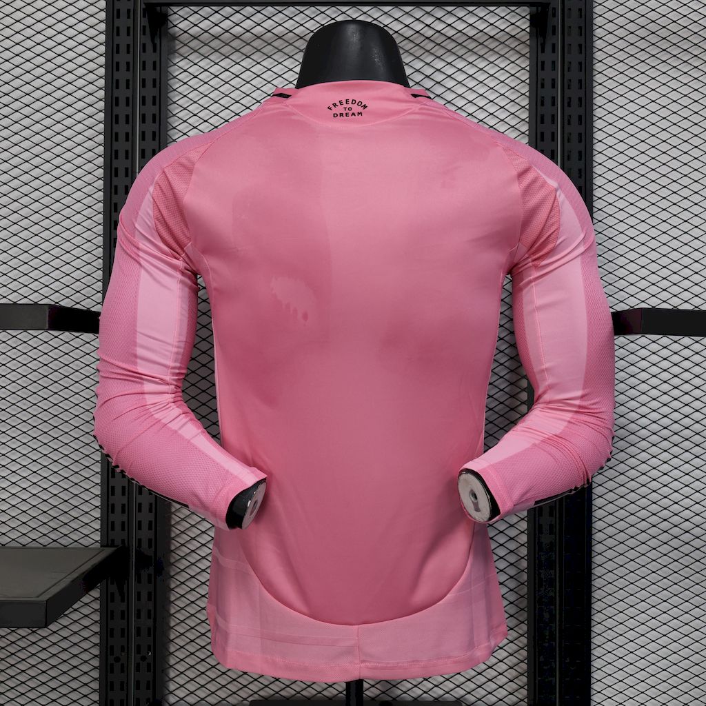 Inter Miami 2025/26 Home Jersey Long Sleeves Back