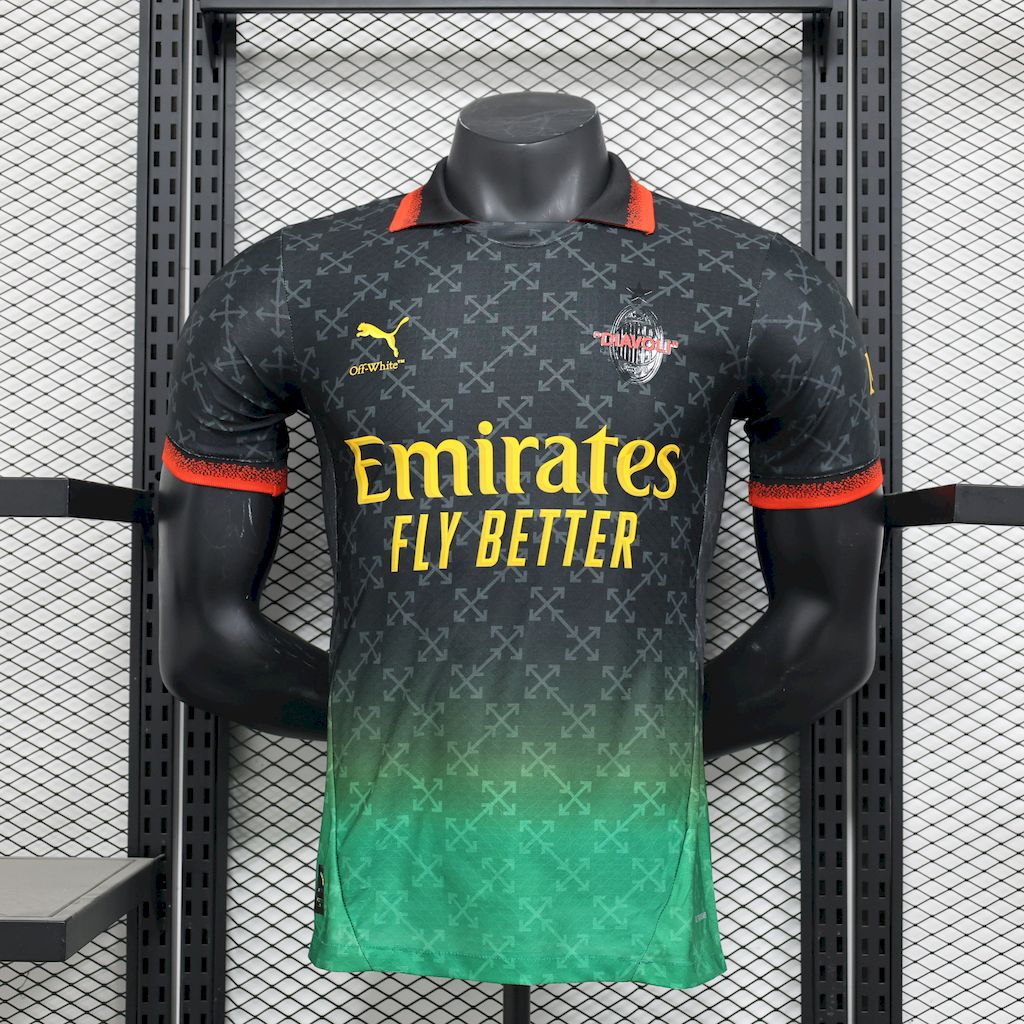 AC Milan 2024/25 Black Yellow & Green Fourth Jersey