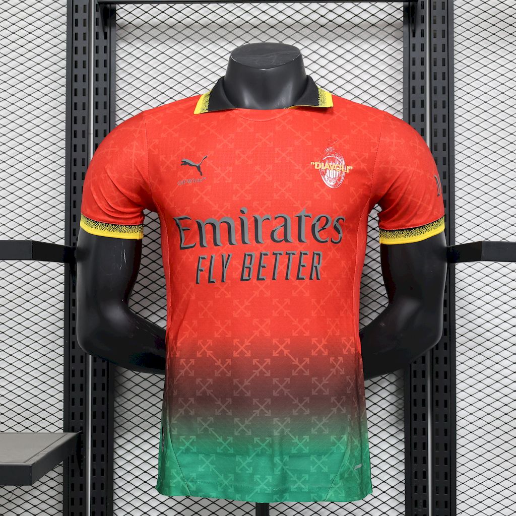 AC Milan 2024/25 Red Black & Green Fourth Jersey