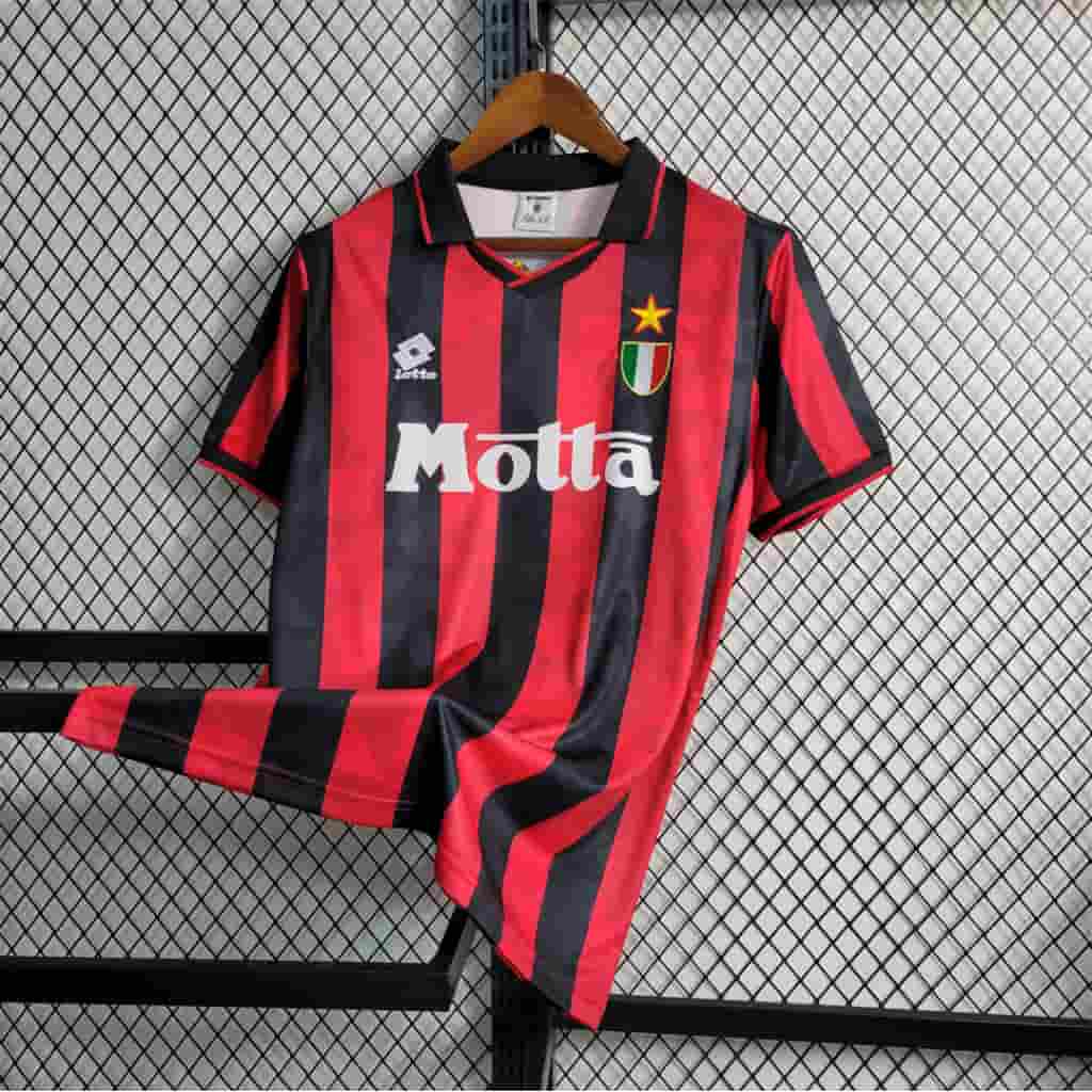 AC Milan 1993/94 Home Jersey – Paolo Maldini Front AC Milan 1993/94 Home Jersey – Paolo Maldini Front