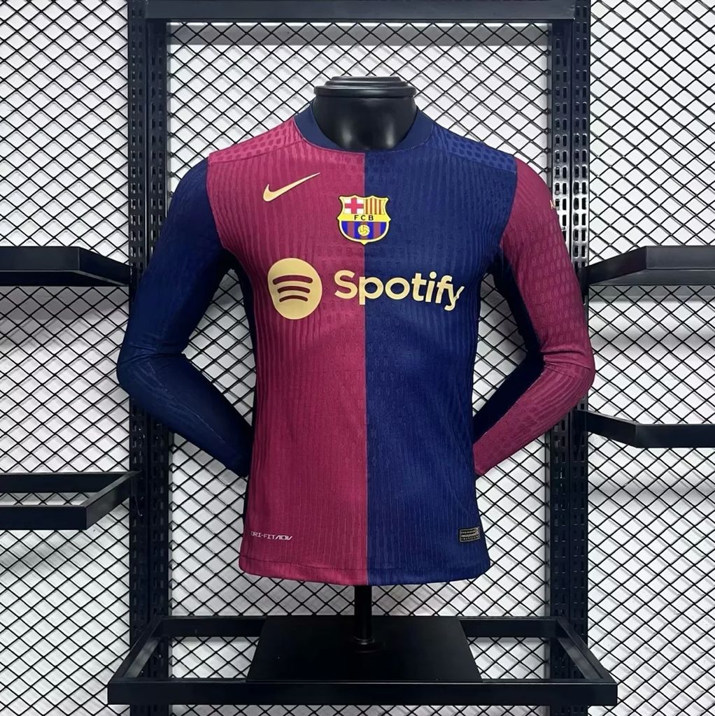 Barcelona 2024/25 Home Jersey Alternate Version Long Sleeves