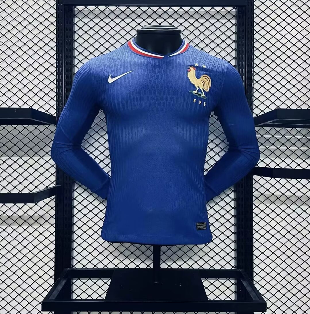France 2024 Home Jersey Long Sleeves