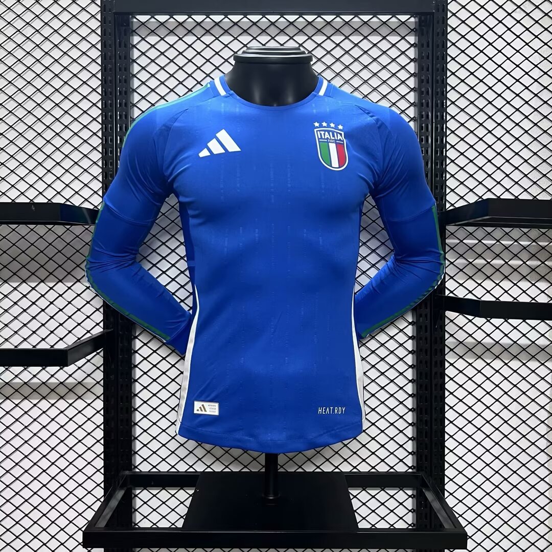 Italy 2024 Home Jersey Long Sleeves
