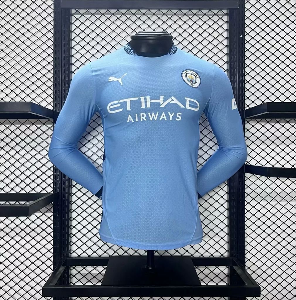 Manchester City 2024/25 Home Jersey Long Sleeves