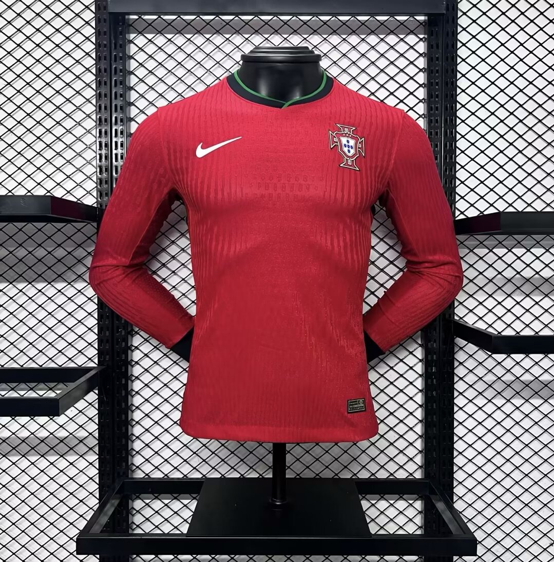 Portugal 2024 Home Jersey Long Sleeves