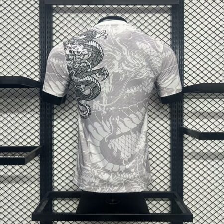 Real Madrid 28 Real Madrid 2024/25 White Gold & Black Dragon Jersey