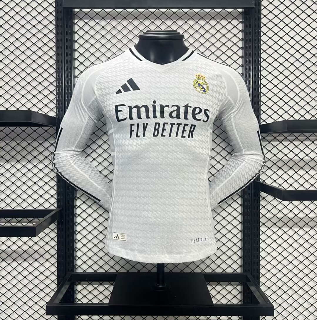 Real Madrid 2024/25 Home Jersey Long Sleeves