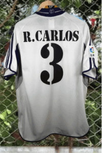 Robert Carlos Real Madrid 2006 - 2007 Home Jersey