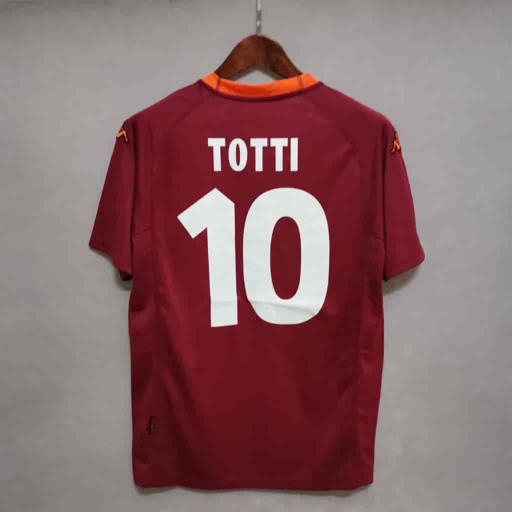 AS Roma 2000-01 Home Jersey – Francesco Totti Back