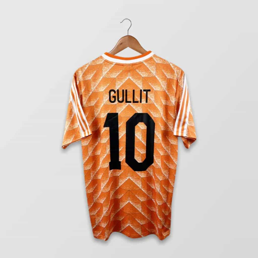 Netherlands 1988 Home Jersey – Ruud Gullit Back Netherlands 1988 Home Jersey – Ruud Gullit Back