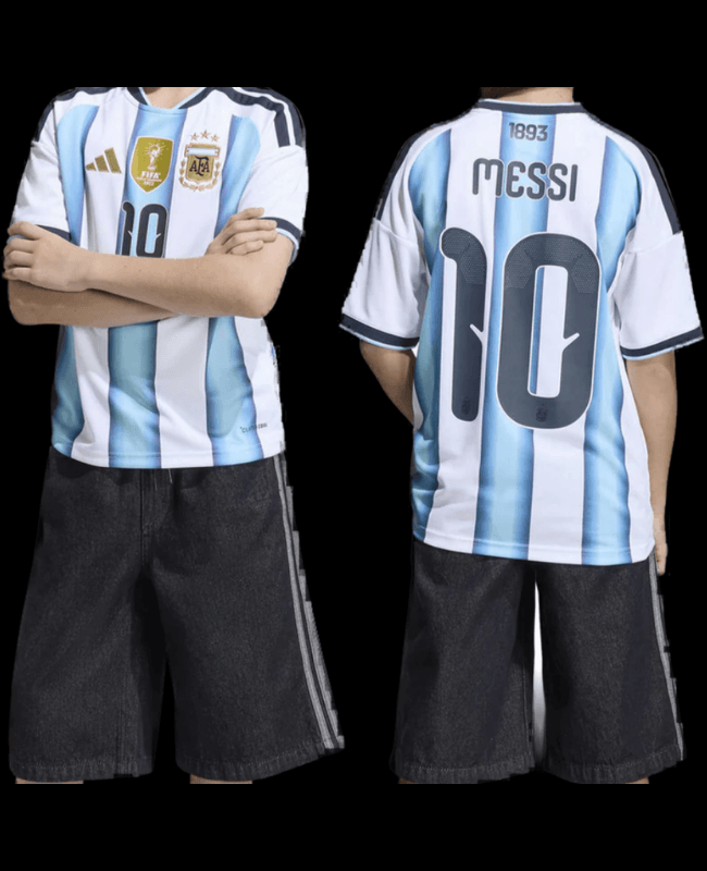 Youth - Argentina 2026 World Cup Messi 10 - Front-Back