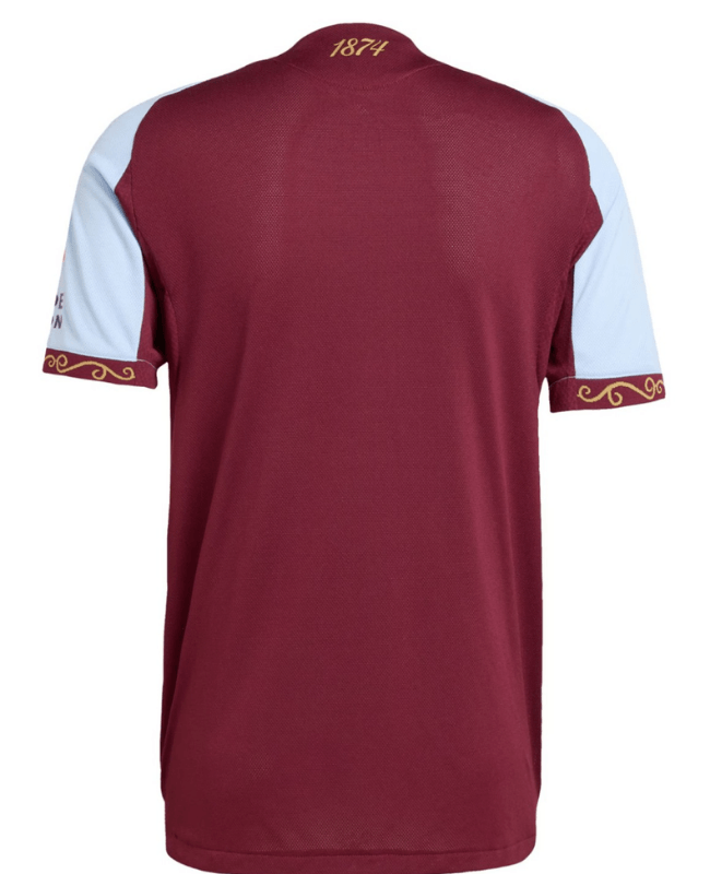 Aston Villa 202526 Home Jersey Player Back