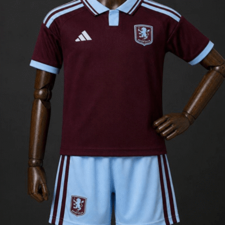 Aston Villa 202627 Home Jersey Kids Kit - Front