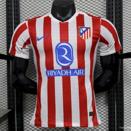 Atlético Madrid 202526 Home Jersey Player Front Atlético Madrid 202526 Home Jersey Player Front