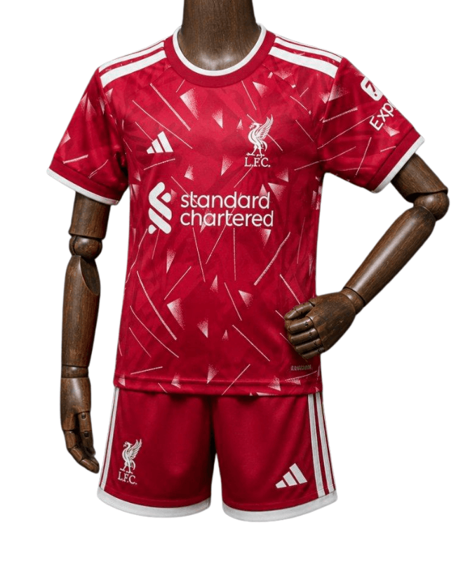 Liverpool 202627 Home Jersey Kids Kit Front