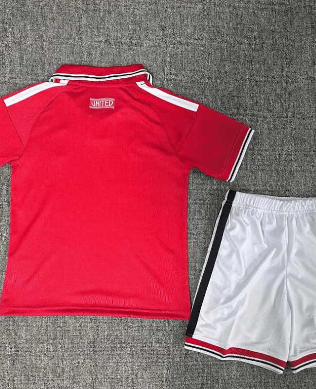 Manchester United 202627 Home Jersey Kids Kit Back