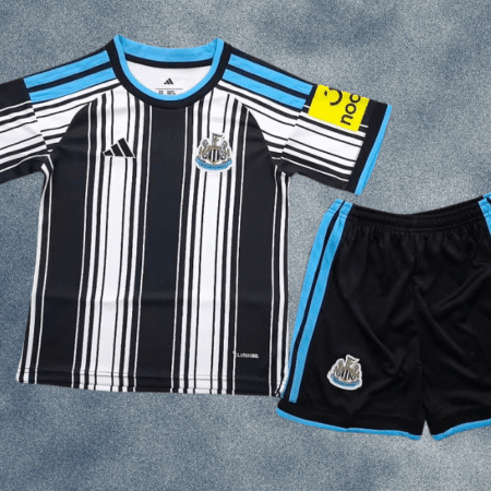 Newcastle United 202627 Home Jersey Kids Kit Front Newcastle United 202627 Home Jersey Kids Kit Front