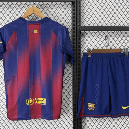 Barcelona 202627 Home Jersey Kids Kit Back