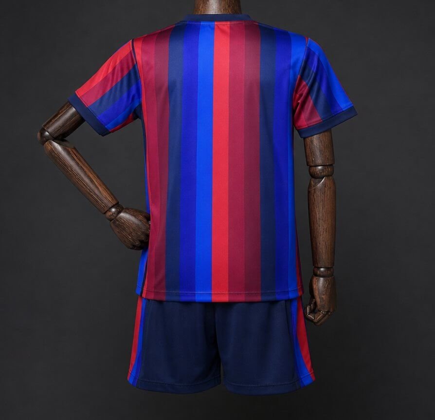 Barcelona 202627 Home Jersey Kids Kit Back